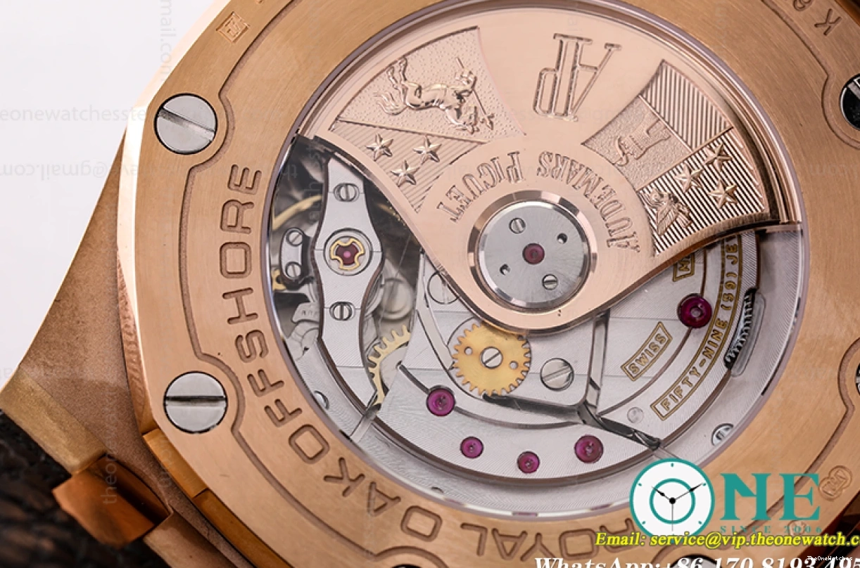 Audemars 42MM 26470OR Black LE Oak 2019 Offshore RG Royal JF Piguet- A3126 0130